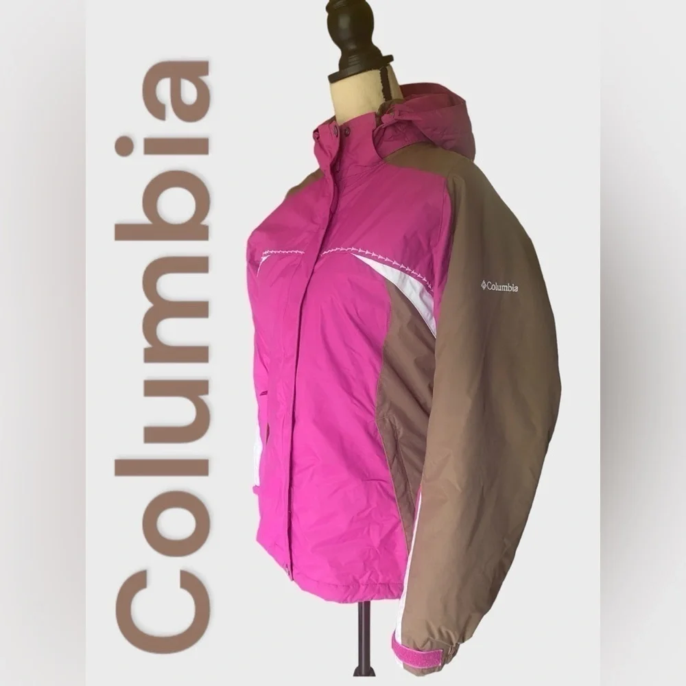 Columbia-Small Women’s Windy Ridge Winter Snow/Ski Jacket fuchsia/brown. VG cond - Picture 4 of 16